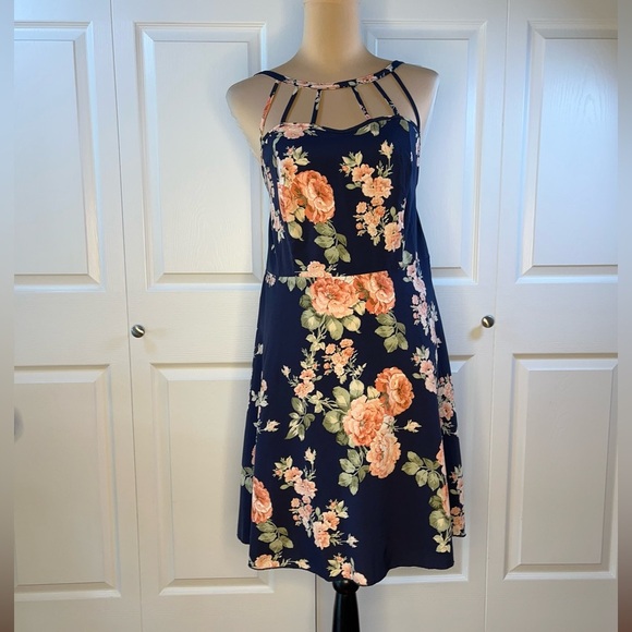 SHEIN Dresses & Skirts - SHEIN Blue Halter Sundress Mini